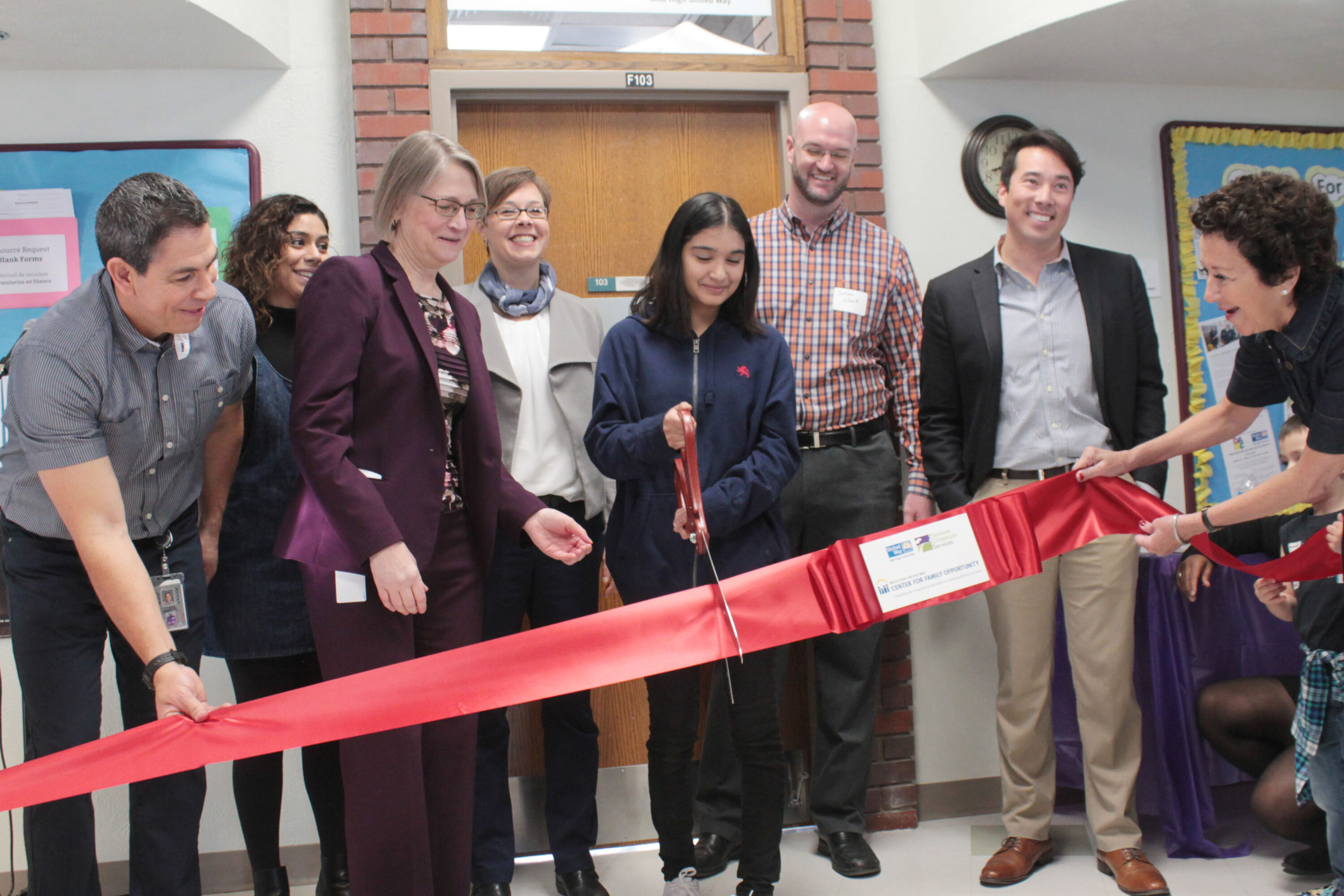 Group at ribbon cutting ceremony