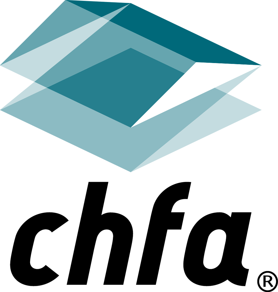 Geometric abstract shapes, teal and white pattern.
