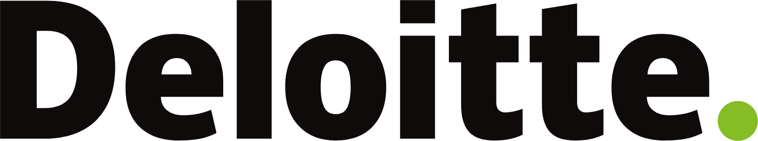 Deloitte logo with green dot