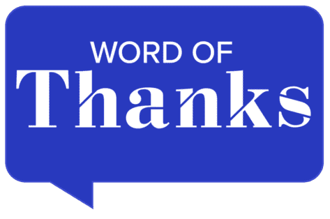 word of thanks logo